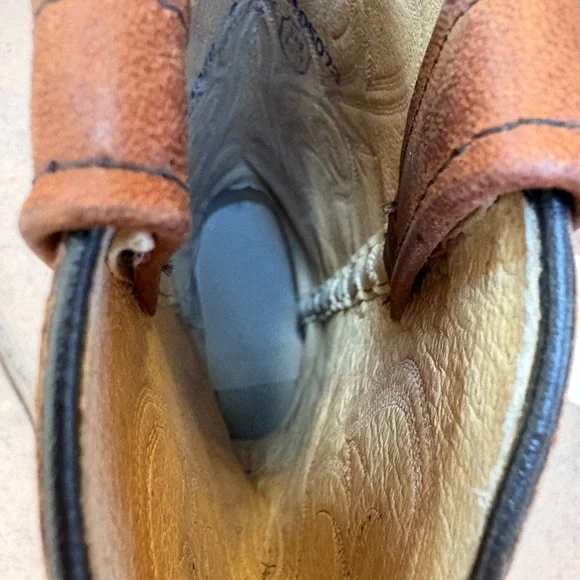 Dans Boots NWT vintage Cowgirl size 9 M Brown Leather - Picture 3 of 6